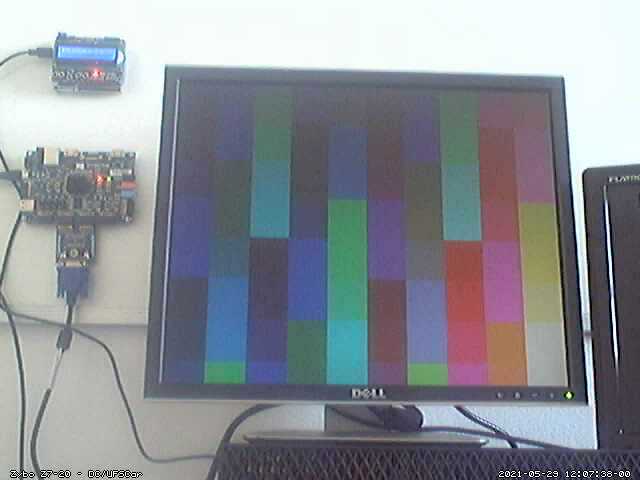 Sinal de vídeo VGA gerado via hardware